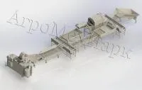 Линия оборудование для мойки, полировки, шлифовки, сушки, сухой очистки, сортировки, переборки и тд